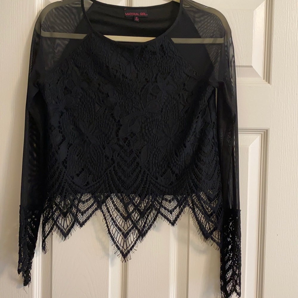 Two piece lace long sleeve with a skirt